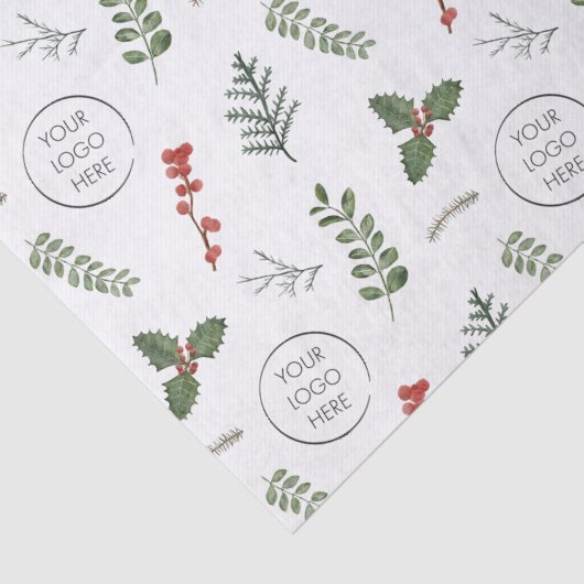 クリスマス・ホリデー・ロゴ小規模企業のプロモーション 薄葉紙 (詳細)