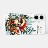 クリスマス+ホリデー+ロバ Case-Mate iPhoneケース (裏面 (横))