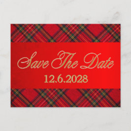 クリスマス ホリデー 企業用 セーブ・ザ・デート ゴールド プライド 赤 リボン 法人