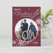 クリスマス ホリデー 写真 カード (スタンド正面)