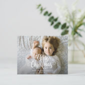 クリスマス ホリデー 冬の写真 ポストカード (スタンド正面)