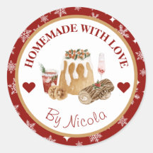 クリスマス ホリデー 手作り 焼き物 ラベル