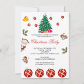 クリスマス・ホリデー 招待状 (正面)