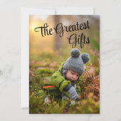 クリスマス ホリデー 最高の贈り物 フォト ファミリー ネーム (正面)