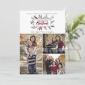 クリスマス・ホリデー |植物学 |フォトカード シーズンカード (スタンド正面)