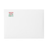 クリスマス ホリデー 楽しい 返信先住所ラベル ラップアラウンドラベル (正面)