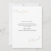 クリスマス ホリデー 海岸 移動するパーム ツリー 案内状 (裏面)