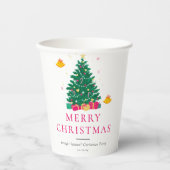 クリスマス・ホリデー 紙コップ (正面)