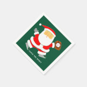 クリスマス ホリデー 野球 スタンダードカクテルナプキン (角)