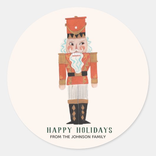 クリスマス・ホリデー | Nutcracker |ステッカー ラウンドシール (正面)