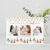 クリスマス・ホリデー | Three Kings | 3枚のフォトカード シーズンカード (スタンド正面)