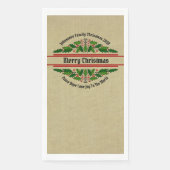 クリスマス・ホリーに一致する名前文字の編集 (正面)