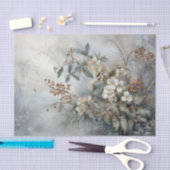 クリスマス ホリーデコパージュ 冬の花 ホリー ベリー 薄葉紙 (クラフト)