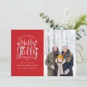 クリスマス ホリーデー モダン フォト スクリプト (スタンド正面)