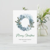 クリスマス ホリーベリー リース 挨拶 (スタンド正面)