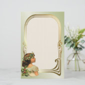 クリスマス・ホリー・ガール 便箋 (スタンド正面)