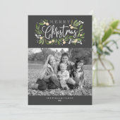 クリスマス・ホリー・ホリデー・フォト・カード シーズンカード (スタンド正面)