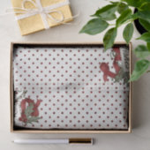 クリスマス・ホリー・ポルカ・ドット・ウィンターの願い 薄葉紙 (ギフト)