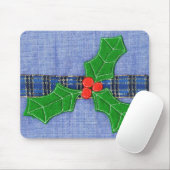 クリスマス・ホリー マウスパッド (マウス)