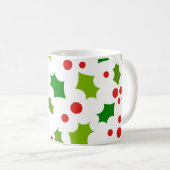クリスマス・ホリー・マグ コーヒーマグカップ (正面右)