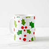 クリスマス・ホリー・マグ コーヒーマグカップ (正面左)