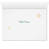 クリスマス・ホリー・リース、義理の妹、雪片 (内部横(下))