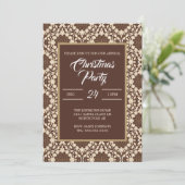 クリスマス ホリー ヴィンテージ クリーム＆ブラウン (スタンド正面)