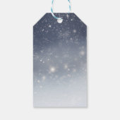 クリスマス ホワイト スノーフレーク ギフトタグ (裏面)