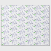 クリスマス·ホワイト·ドーブ·ピース·オン·ザ·アース ラッピングペーパー (フラット)