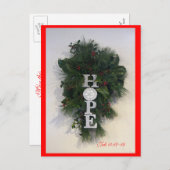 クリスマス・ホープはがきカスタマイズ-  シーズンポストカード (正面/裏面)