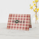 クリスマス ホーム タイポグラフィ クリスマス レッド プライド カード (黄色い花)