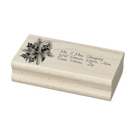 クリスマス ホーリー キャンディー ケーン リボン ラバースタンプ