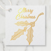 クリスマス ホーリー フォイル フェイバータグ (正面)
