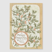 クリスマス ホーリー プリティー アンティーク グリーティング (正面)