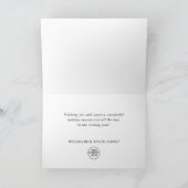 クリスマス ホーリー ベリー コーポレート ラスティック グリーティング (内部)