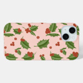 クリスマス ホーリー ベリー スマホケース Case-Mate iPhoneケース (裏面 (横))