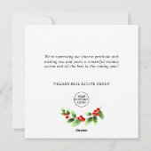 クリスマス ホーリー ベリー ブランチ 法人向けグリーティング ホ (裏面)