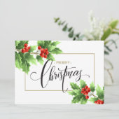 クリスマス ホーリー ベリー ブランチ 法人向けグリーティング ホ (スタンド正面)