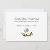 クリスマス ホーリー ベリー ブランチ 法人向けグリーティング ホ (裏面)