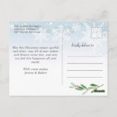 クリスマス ホーリー ベリー 6 枚の写真 コラージュ 挨拶カード ポストカード (裏面)