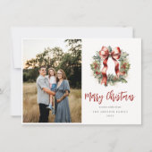 クリスマス ホーリー リース フォト (正面)