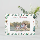 クリスマス ホーリー 植物 グリーン フォト 白 (スタンド正面)