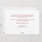 クリスマス ホーリー 植物 グリーン フォト 白 (裏面)