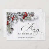 クリスマス ホーリー 法人向けグリーティング (正面/裏面)