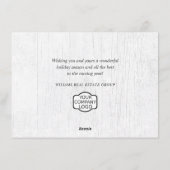 クリスマス ホーリー 法人向けグリーティング (裏面)