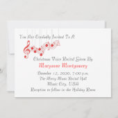 クリスマス·ボイス·リサイタル 招待状 (裏面)