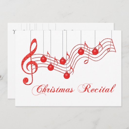 クリスマス·ボイス·リサイタル 招待状 (正面/裏面)