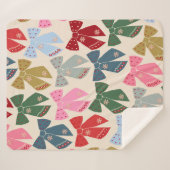 クリスマス・ボウズ・コケット シェルパブランケット (正面(横))