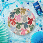 クリスマス・ボウズ・コケット ペーパープレート (パーティー)