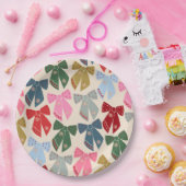 クリスマス・ボウズ・コケット ペーパープレート (パーティー)